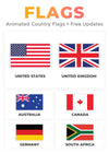 2D Rectangle Country Flags