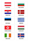 2D Rectangle Country Flags